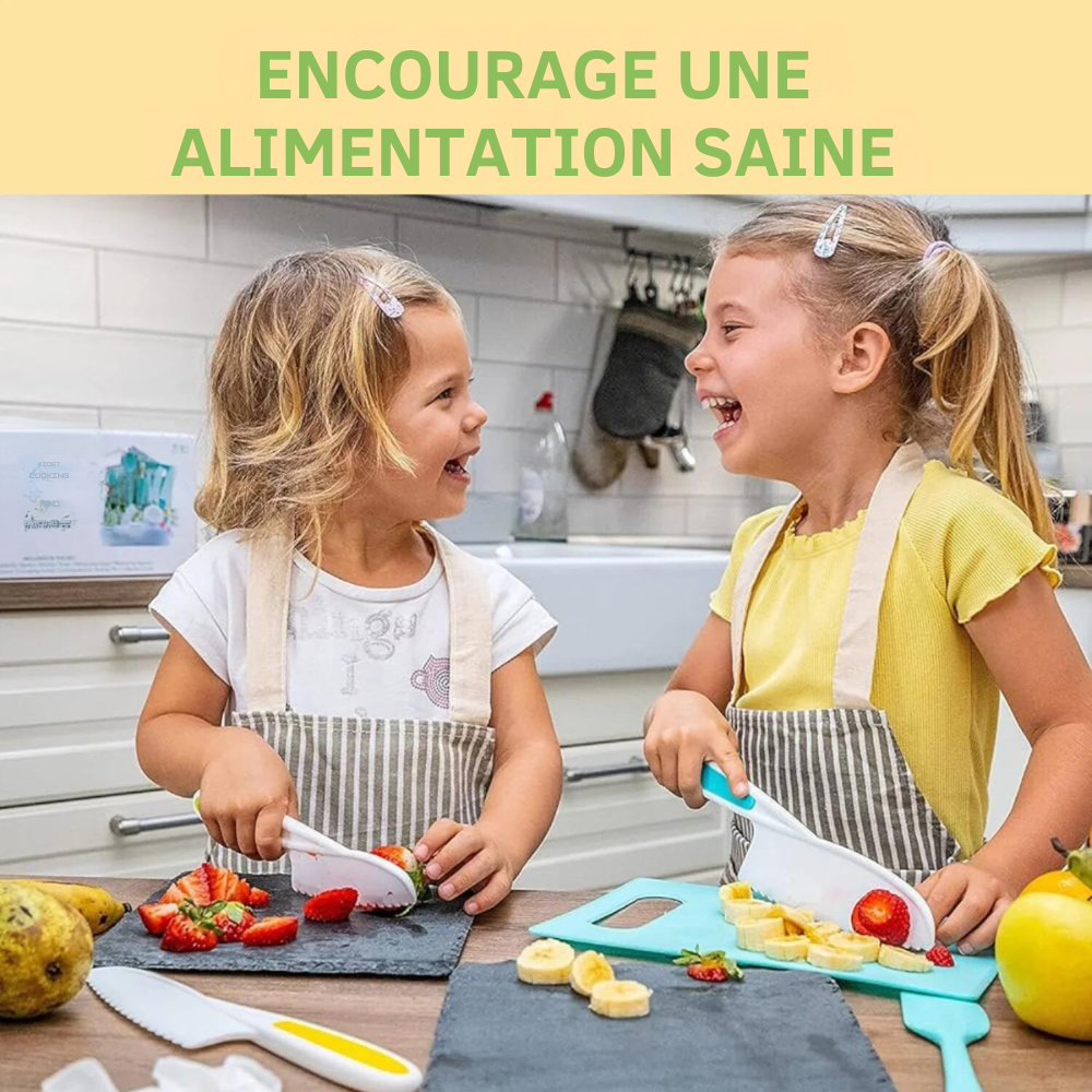 Ustensiles de Cuisine Sécurisés pour Enfants Montessori (12 pièces)