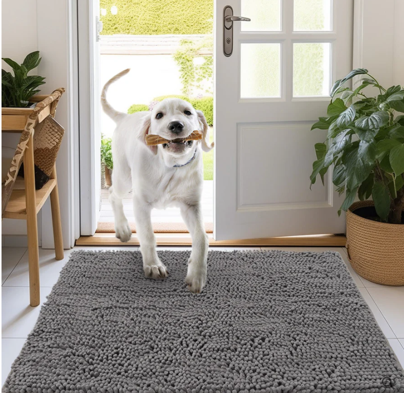 Tapis Microfibre Ultra-Absorbant et Antidérapant Lavable pour Chien - PawDry