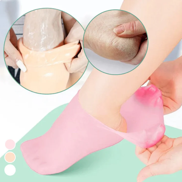 Chaussettes de Spa en Silicone - Soin Intensif des Pieds gercés et fatigués