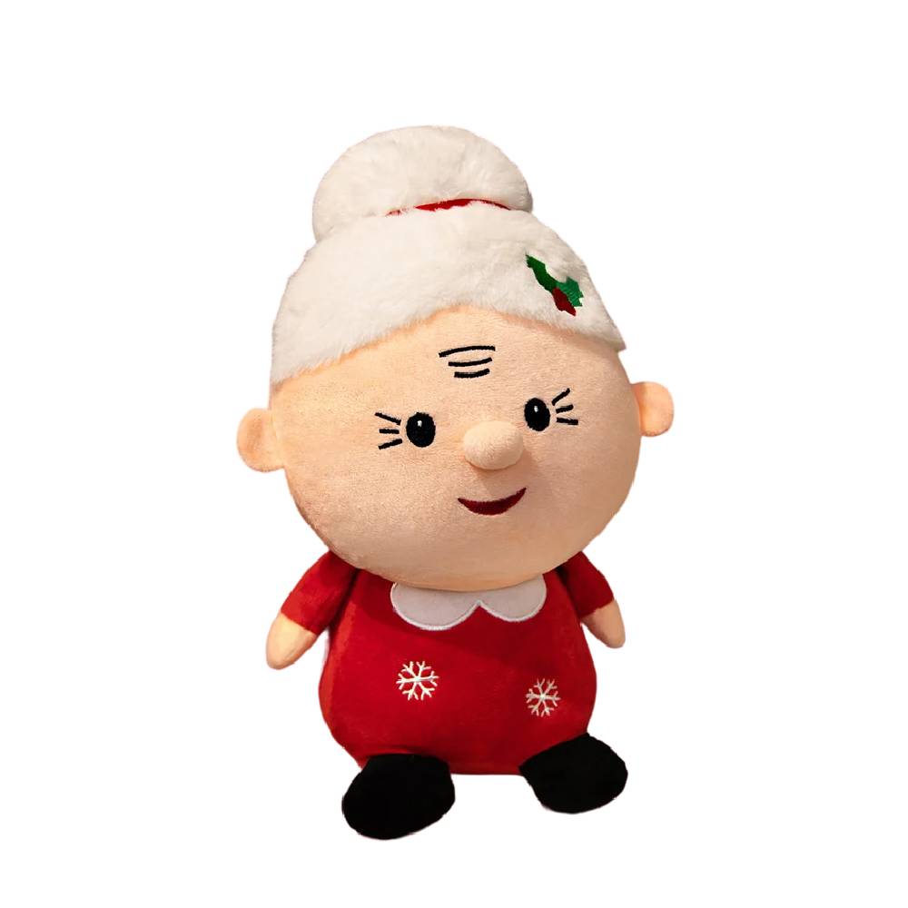 Petit bonhomme de neige en peluche de Noël - Jouet bonhomme de neige pour Noël