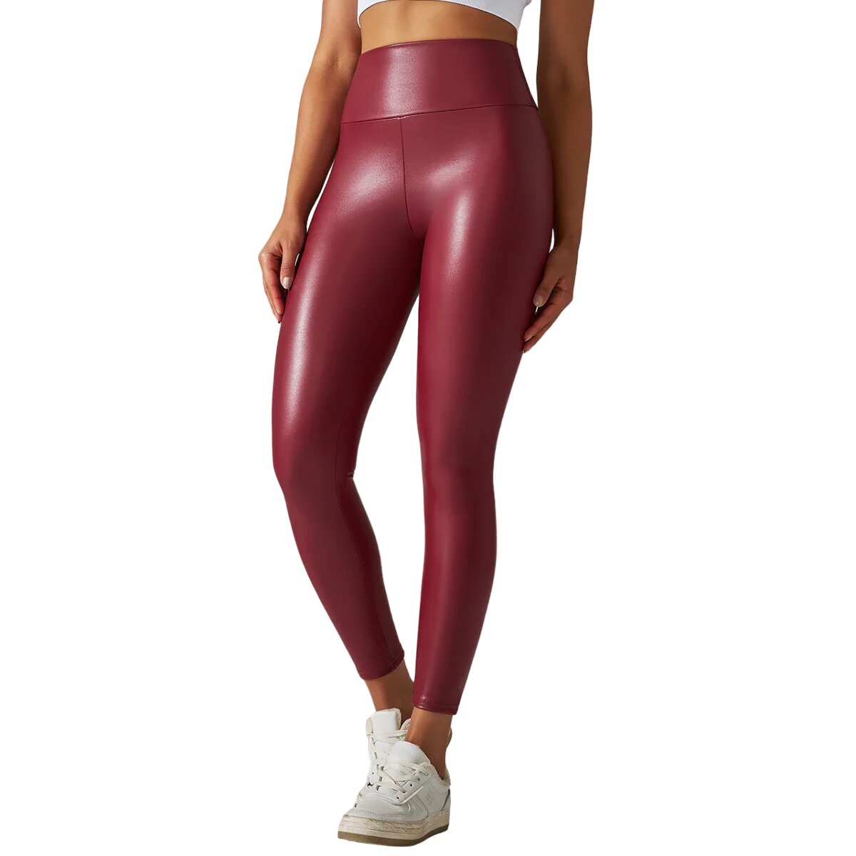 Legging push-up taille haute en similicuir – Sculptez votre silhouette avec style