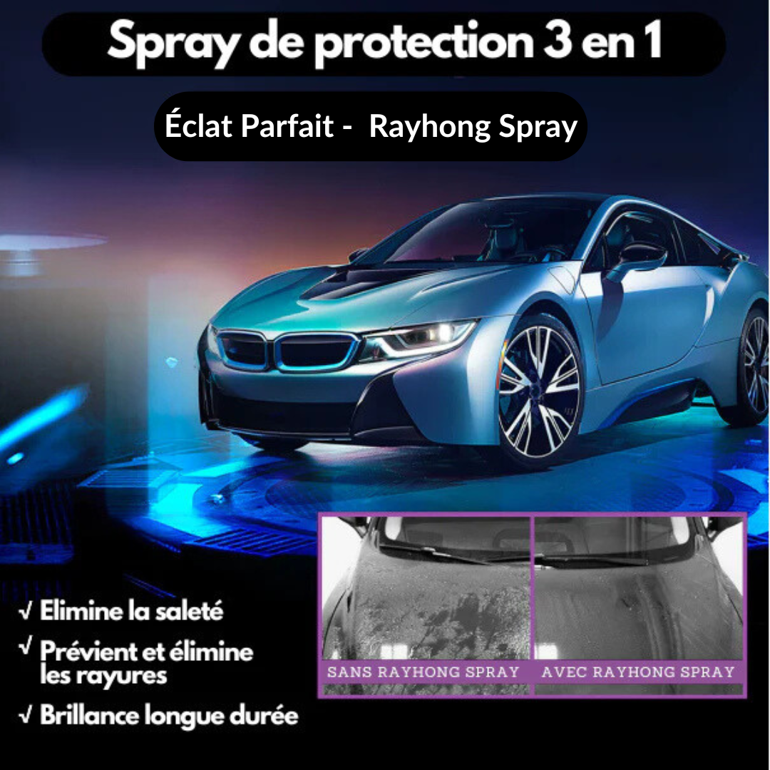 Rayhong Spray - Spray Voiture Brillance Longue Durée 3-en-1