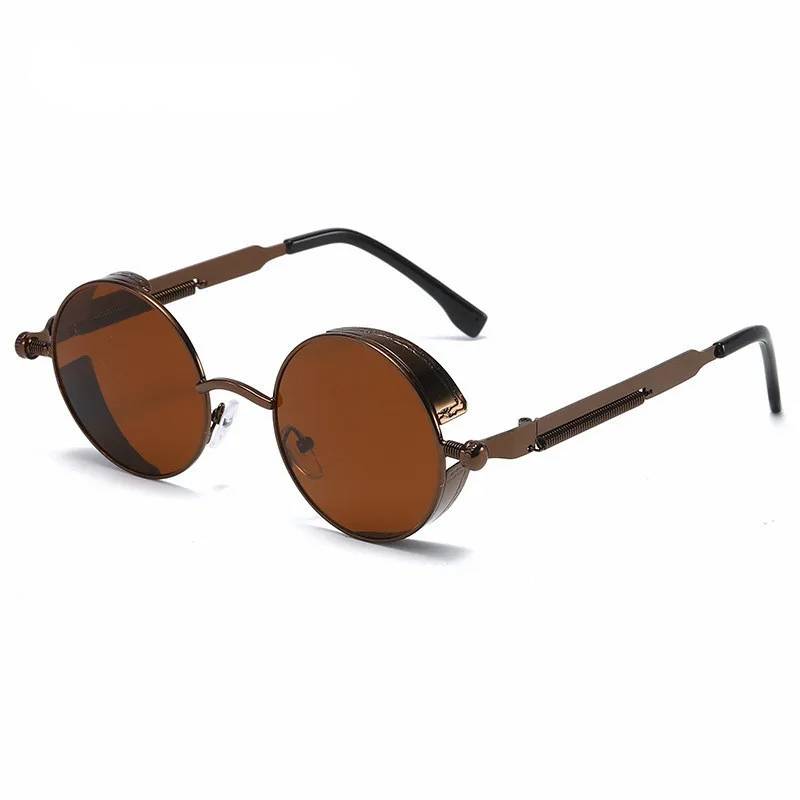 Lunettes de soleil rondes vintage unisexes – Style intemporel avec protection moderne