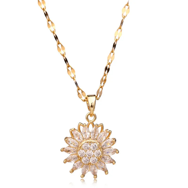 Collier pendentif tournesol – Rayonnez de joie et d’élégance au quotidien