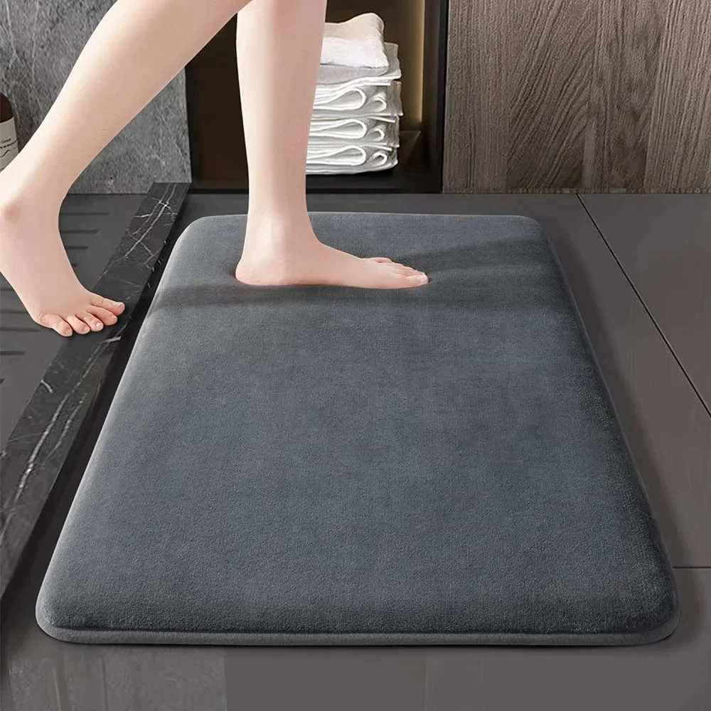 Tapis de bain en mousse à mémoire de forme ultra absorbant – Entrez dans le confort