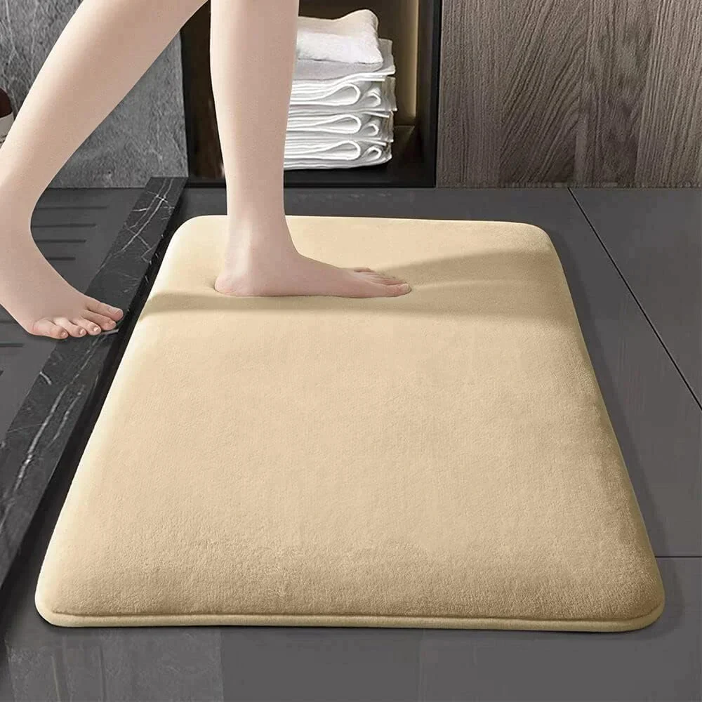 Tapis de bain en mousse à mémoire de forme ultra absorbant – Entrez dans le confort