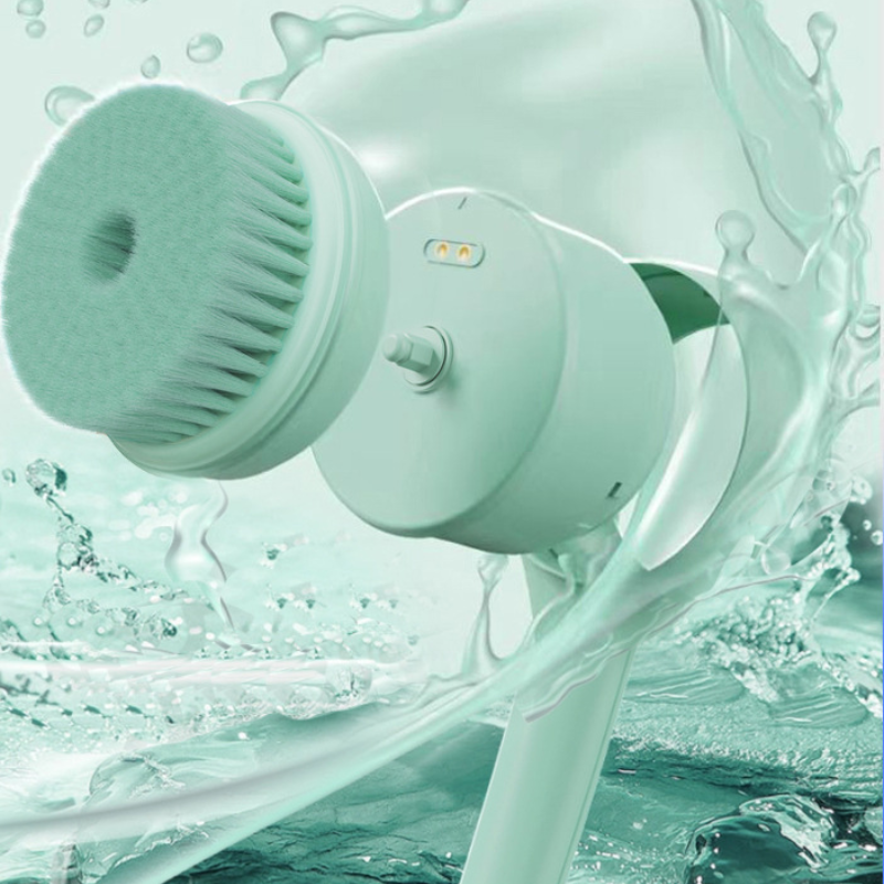 Brosse de Bain Électronique à Double Poignée - Nettoyage sans Effort