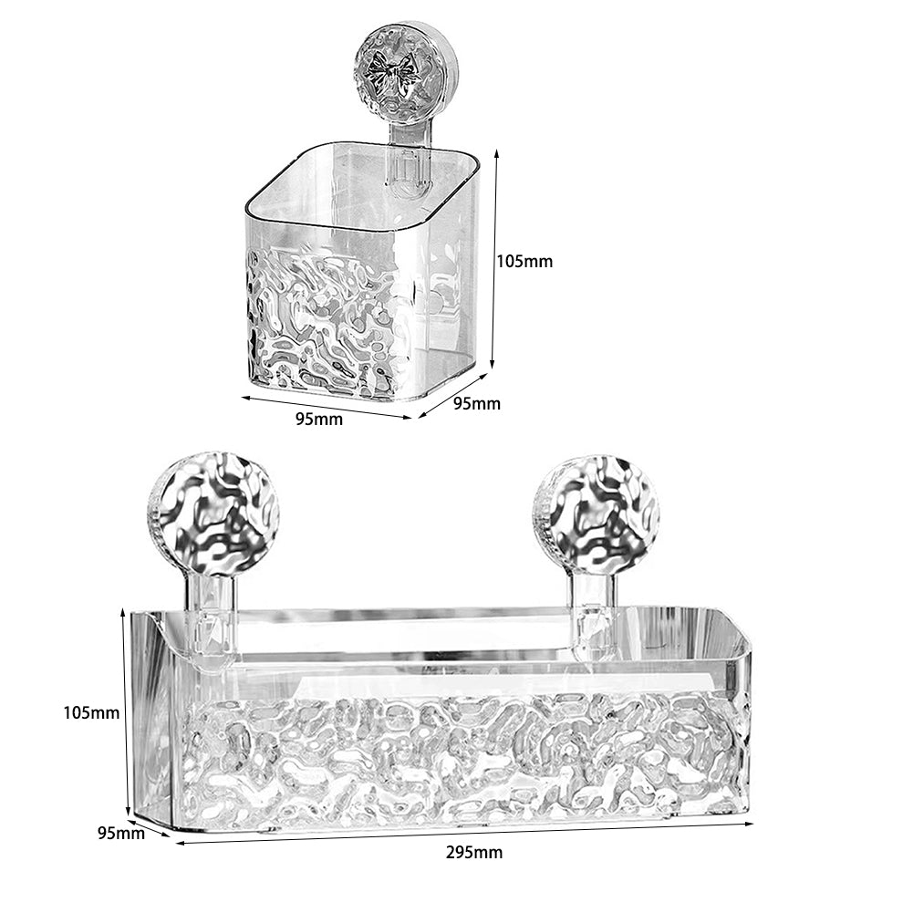 Étagère Murale Adhésive Sans Perçage - Solution de Rangement Pratique