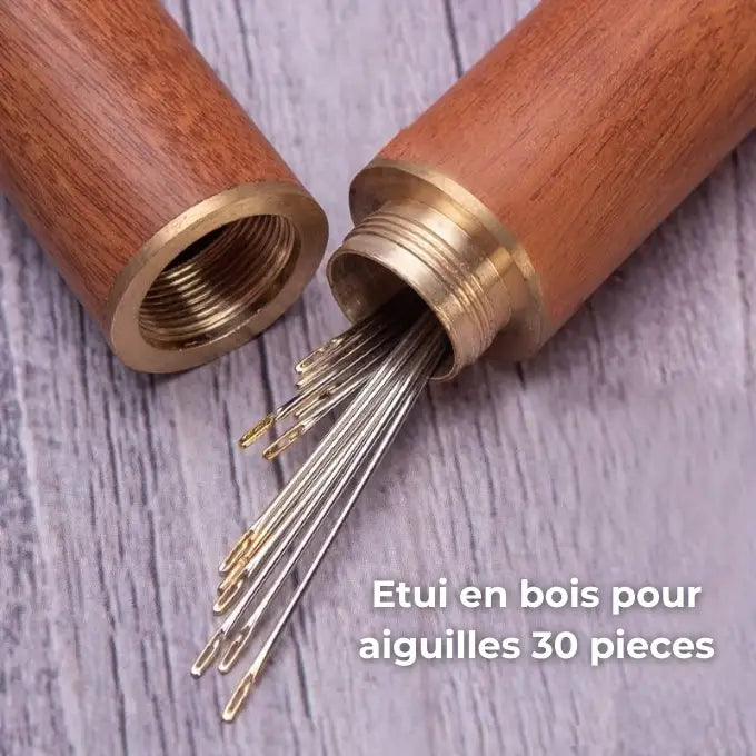 Etui à Aiguilles de Couture Magiques pour Enfilage Immédiat sans Tracas (30 Aiguilles par Etui)