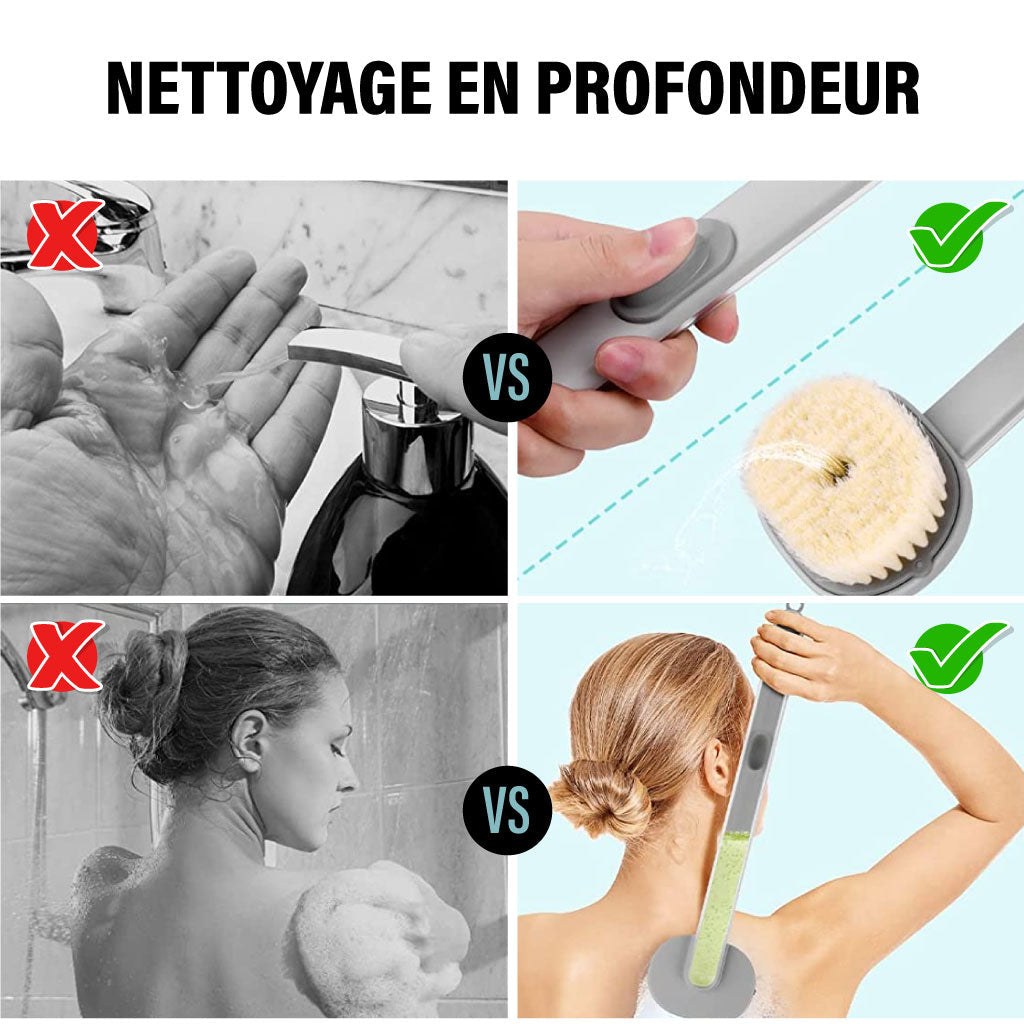 Brosse de Nettoyage pour Massage du Bain avec Long Manche