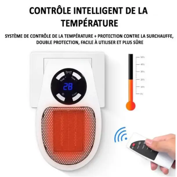 Radiateur Électrique Céramique Ultra-Compact HeatCompact™