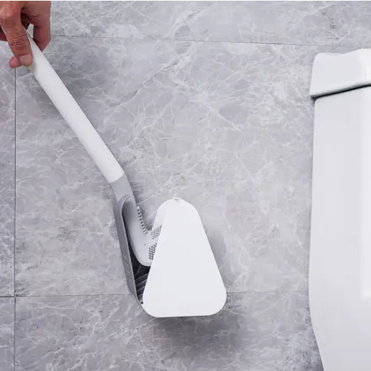 TriClean - Brosse de toilettes en Silicone Ultra-efficace (+Support Offert)