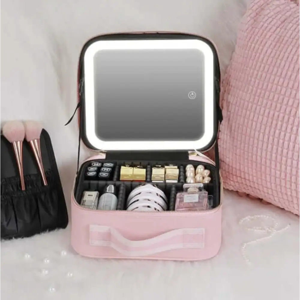 Trousse de Maquillage avec Miroir à LED